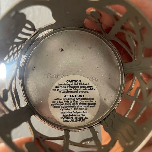 Bath & Body Works Glittering Silver Owl Candle Holder - Picture 3 of 4